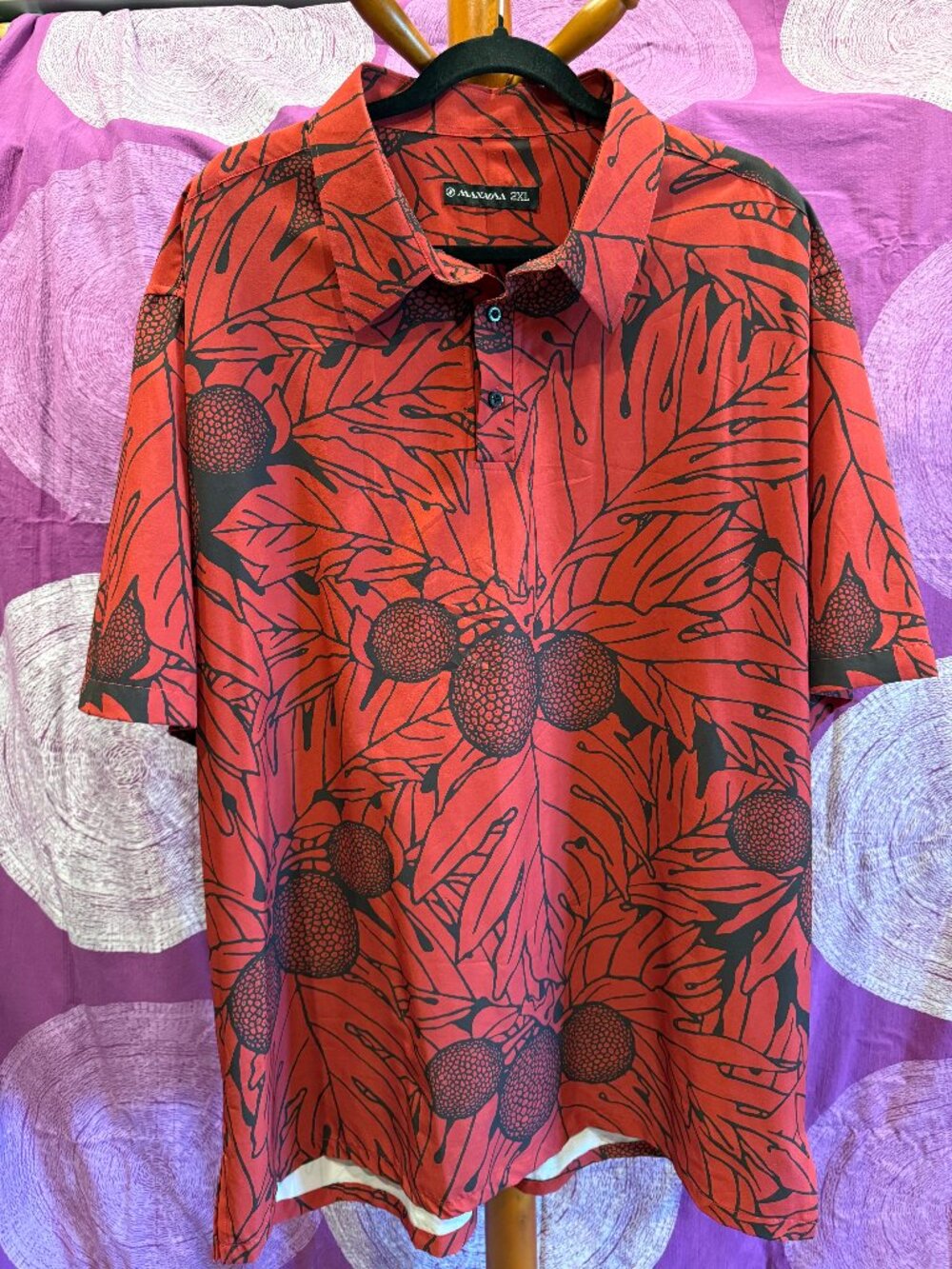 MANAOLA Men's Short Sleeve Pull Over XXL Shirt